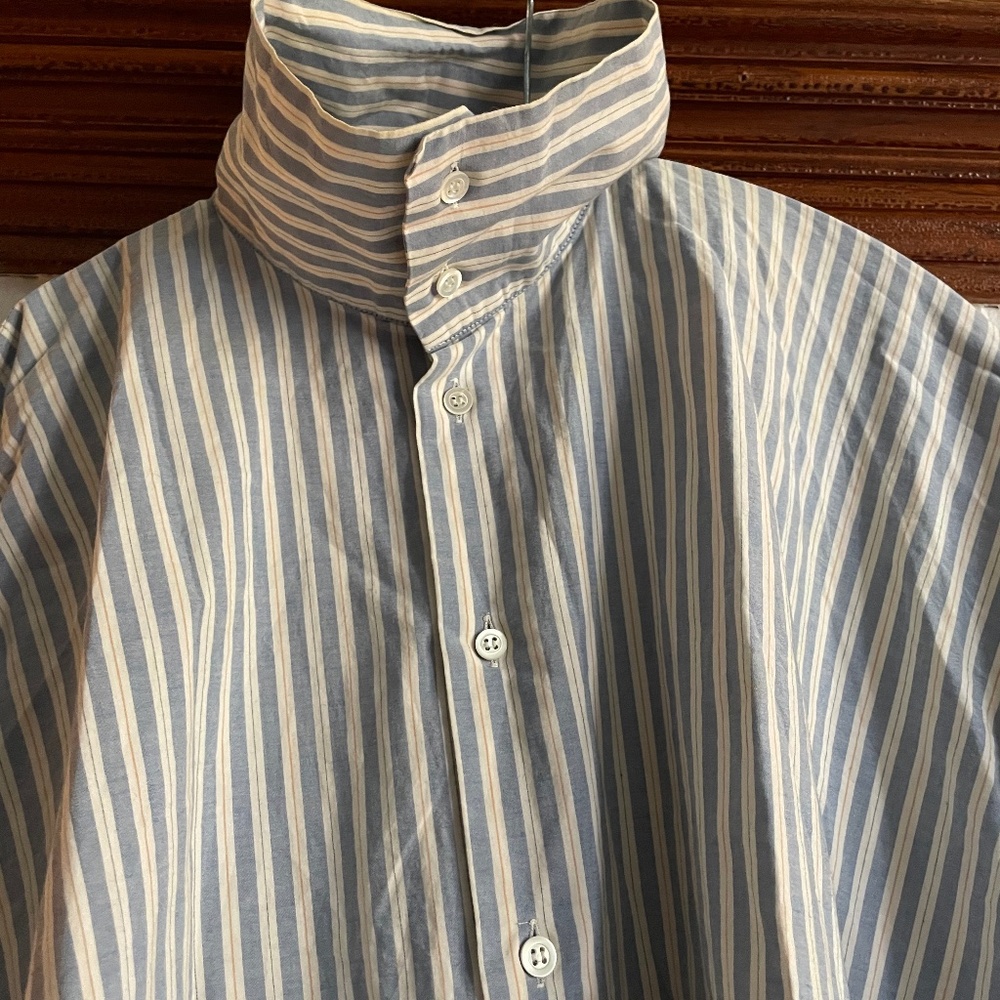 Eskandar button up in blue plaid